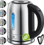 Waterkoker met temperatuurregeling - RVS - 1.7L - 2200W - Zi, Witgoed en Apparatuur, Waterkokers, Verzenden, Zo goed als nieuw
