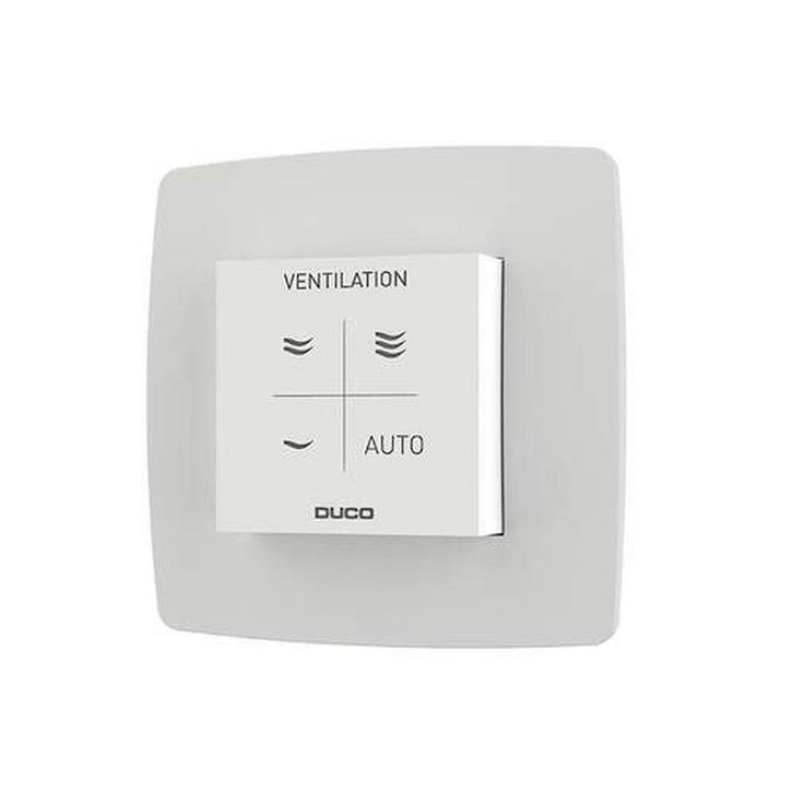 Duco vocht ruimtesensor met bediening wit - bedraad -, Doe-het-zelf en Verbouw, Ventilatie en Afzuiging, Ophalen of Verzenden