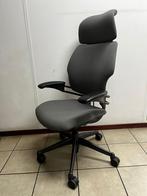 Ergonomische Humanscale bureaustoel, inclusief hoofdsteun, Verzenden, Zwart, Zo goed als nieuw, Bureaustoel