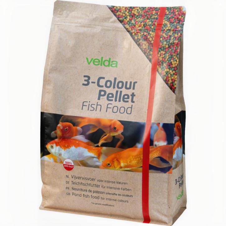 3-Colour Pellet Food 5000 ml - Velda, Dieren en Toebehoren, Vissen | Aquaria en Toebehoren, Verzenden