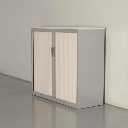NG roldeurkast, aluminium / wit, 107,5 x 120 cm, incl. 1, Huis en Inrichting, Kasten | Roldeurkasten en Archiefkasten, Ophalen of Verzenden