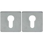 2 PC-Plaatjes Vierkant 53x53x8 RVS, Ophalen of Verzenden, Nieuw