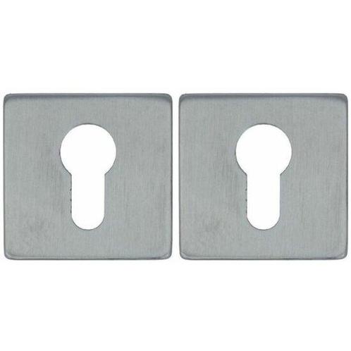 2 PC-Plaatjes Vierkant 53x53x8 RVS, Doe-het-zelf en Verbouw, Hang- en Sluitwerk, Nieuw, Ophalen of Verzenden