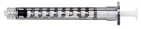 Spuit BD Plastipak Luer-lock precisiespuit 1ml - 100 stuks, Diversen, Verpleegmiddelen, Nieuw, Verzenden