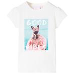 vidaXL Kindershirt 104 ecru, Kinderen en Baby's, Verzenden, Nieuw