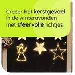 Kerstverlichting Raam Engel, Ster, Sterren - 73-82cm -, Diversen, Kerst, Verzenden, Nieuw