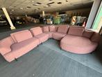 5 delige mega hoekbank bergamo stof teddy roze sofa zithoek, Ophalen, Nieuw, Stof, Bergamo pink couch