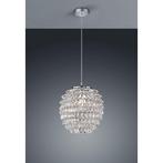 LED Hanglamp - Trion Pety - E27 Fitting - Rond - Mat Chroom, Ophalen of Verzenden, Nieuw, Metaal