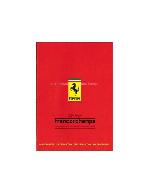 1983 FERRARI DE PRODUCTIE BROCHURE 268/83, Boeken, Auto's | Folders en Tijdschriften, Ferrari