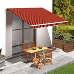 vidaXL Luifeldoek 400x300 cm canvas oranje en bruin, Tuin en Terras, Verzenden, Nieuw