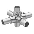 Buiskoppeling Kruisstuk 4-Weg  Ø 27 mm Aluminium, Verzenden, Nieuw