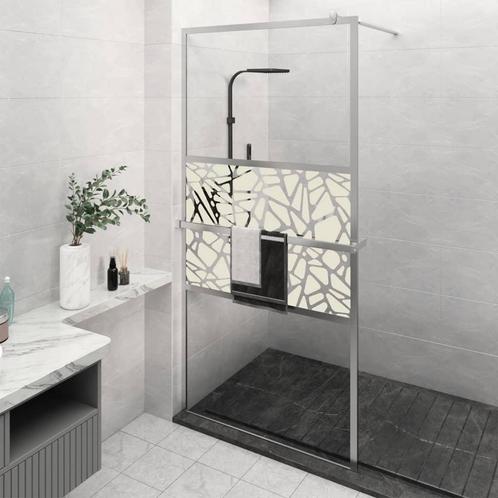 vidaXL Inloopdouchewand met schap 115x195 cm ESG-glas, Doe-het-zelf en Verbouw, Sanitair, Nieuw, Verzenden