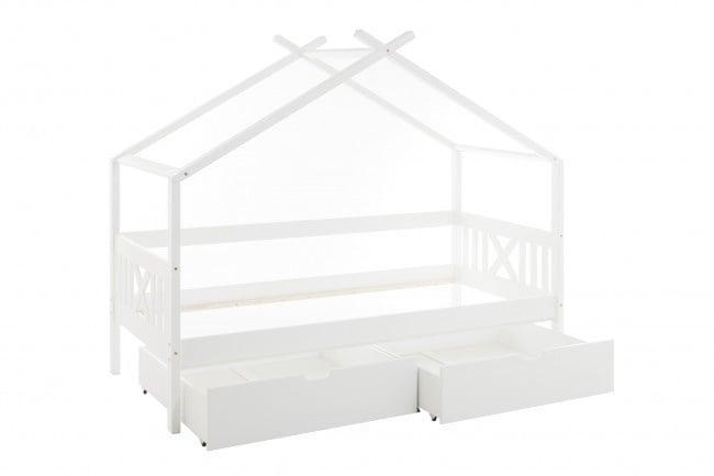 Praktisch huisbed met 2 grote opberglades - 90x200 cm, Kinderen en Baby's, Kinderkamer | Bedden, Nieuw, Ophalen of Verzenden