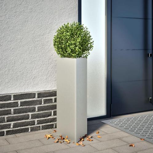 vidaXL Plantenbakken 2 st driehoek 30x26x75 cm roestvrij, Tuin en Terras, Bloembakken en Plantenbakken, Nieuw, Metaal, Verzenden