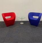 Complete design set 2x Fauteuil Moroso Victoria + glazen, Gebruikt, Stof, Ophalen of Verzenden