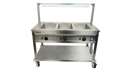 Bain Marie Wagen BT3 | 3x 1/1 GN | Met Aftapkranen | 2kW |, Zakelijke goederen, Horeca | Keukenapparatuur, Nieuw in verpakking