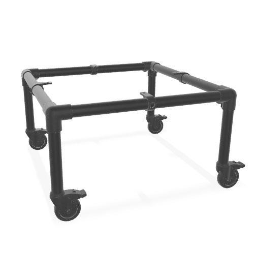 Bijzettafel Gerlos | Zwart 33.7 mm | Wiel | DIY | Bezorgen e, Huis en Inrichting, Tafels | Salontafels, Ophalen of Verzenden