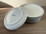 Bord - Porselein - Acht vintage KLM Business Class borden