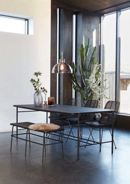 Hübsch - Bank - Bughouten bank - zwart - Ash, Antiek en Kunst, Kunst | Designobjecten