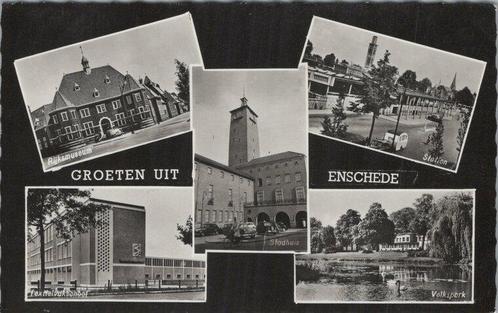 ENSCHEDE - Meerluik Groeten uit Enschede, Verzamelen, Ansichtkaarten | Nederland, Verzenden
