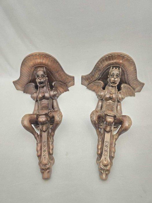 Wanddecoratie - Attribuito a Luigi Frullini (1839-1897) -, Antiek en Kunst, Antiek | Meubels | Stoelen en Banken