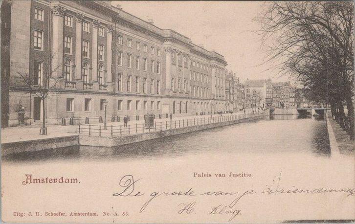 AMSTERDAM - Paleis van Justitie, Verzamelen, Ansichtkaarten | Nederland, Verzenden
