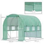 TRUUSK Foliekas 2,95x2x2m Tunnel Begraafbaar Met 6 Ramen UV-, Verzenden, Nieuw