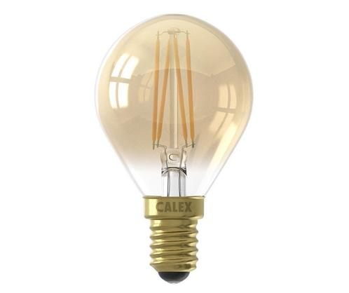 Calex LED kogellamp E14 3.5W 250lm 2100K Goud dimbaar P45, Huis en Inrichting, Lampen | Overige, Nieuw, Ophalen of Verzenden