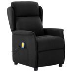 vidaXL Massagestoel stof zwart, Sport en Fitness, Massageproducten, Verzenden, Nieuw