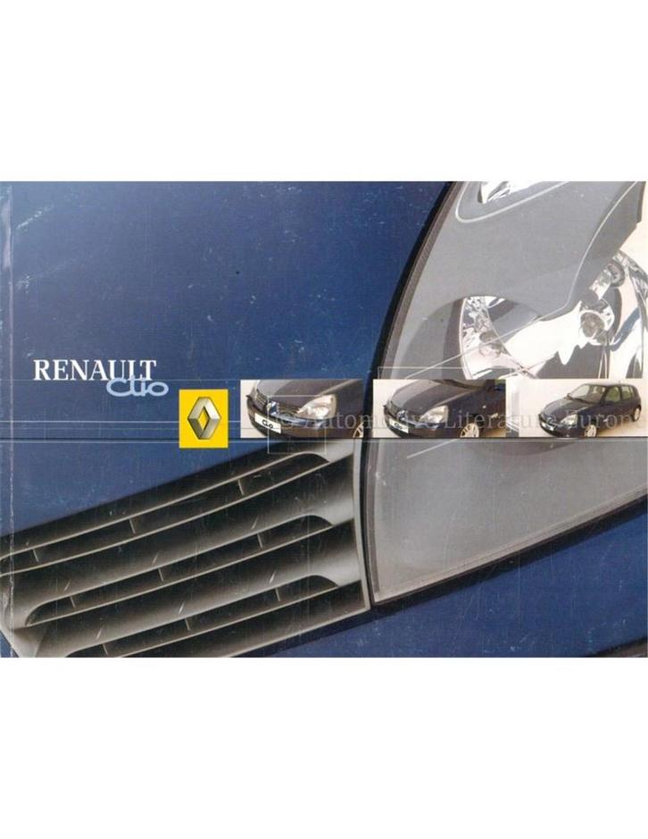 2004 RENAULT CLIO INSTRUCTIEBOEKJE NEDERLANDS, Auto diversen, Handleidingen en Instructieboekjes