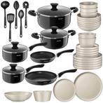 Keukenstartersset voor 6 personen met servies, pannen en mee, Nieuw