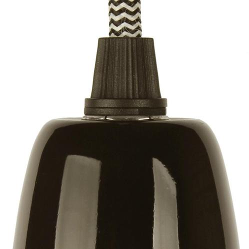 Fitting Keramiek Zwart/Zwart E27, Huis en Inrichting, Lampen | Losse lampen, Ophalen of Verzenden