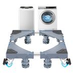 [en.casa] Wasmachine sokkel verhoger Kella verstelbaar grijs, Verzenden, Nieuw