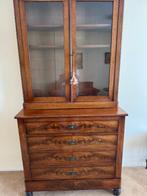 Kast - vitrinekast - Mahonie