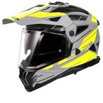 LS2 MX702 Pioneer II Namib Mat Grijs Fluo Geel Adventure, Motoren, Kleding | Motorhelmen, XXL, Nieuw met kaartje, Overige merken
