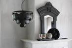 Metalen schijfjes hanglamp Old black incl fitting 40 cm, Nieuw, Ophalen of Verzenden