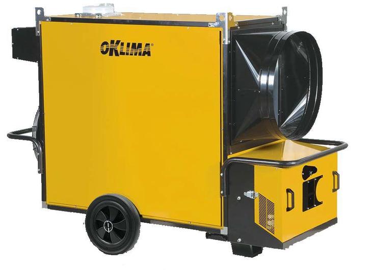 Oklima SM740M heteluchtkanon indirect gestookt, Zakelijke goederen, Machines en Bouw | Overig, Ophalen of Verzenden
