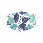Mondkapje wit met blauwe bladeren NIEUW, Ophalen of Verzenden, Nieuw