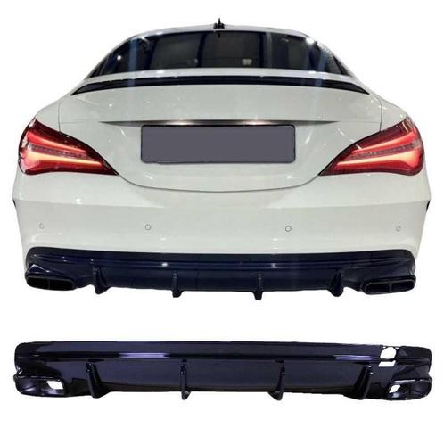 Diffuser voor mercedes cla45 c117 x117 2014-2018 dubbele zwa, Auto-onderdelen, Carrosserie en Plaatwerk, Nieuw