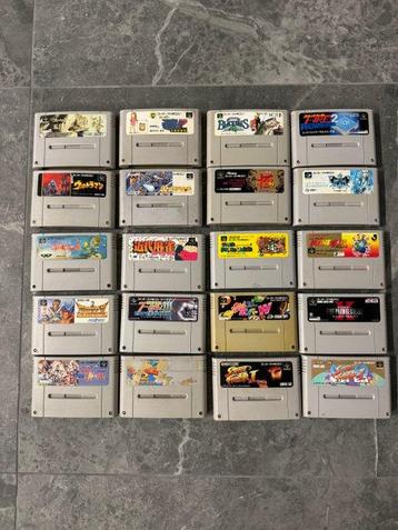 Nintendo - Super Famicom (Japanese SNES) - 20 games - beschikbaar voor biedingen