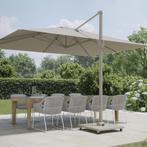 Challenger T1 premium parasol 400x300 cm teak champagne, Tuin en Terras, Ophalen of Verzenden, Nieuw