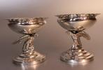 Zoutvat (2) - 13 Loth = .812 Silver - Zoutvat met adelaar,, Antiek en Kunst