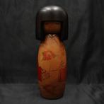 Grote schattige Sosaku Kokeshi  / kokeshi-pop - Hout