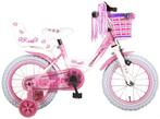 Volare Rose Kinderfiets - Meisjes - 14 inch - Roze Wit - 95%