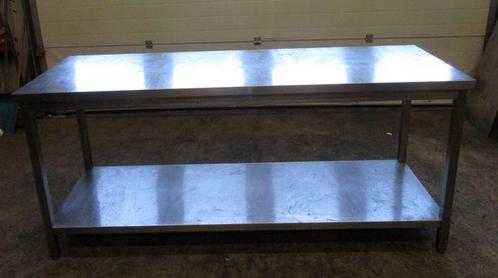 RVS Tafel, Werktafel, gelast, B200 x D70 x H90cm, Zakelijke goederen, Horeca | Keukenapparatuur, Gebruikt
