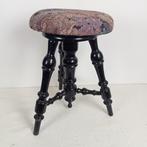 Kruk - Antieke pianokruk, in hoogte verstelbaar - Staal, Eik