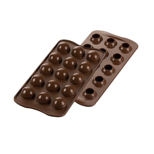 Silikomart Siliconen Bonbonvorm Bolletje (15x) Ø2,5cm, Hobby en Vrije tijd, Taarten en Cupcakes maken, Nieuw, Verzenden