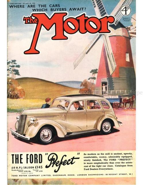 1938 THE MOTOR MAGAZINE 1922 ENGELS, Boeken, Auto's | Folders en Tijdschriften