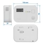 Alecto Koolmonoxide Melder - Compact - Extra Luid - Wit, Ophalen of Verzenden, Nieuw