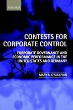 Contests for Corporate Control: Corporate Gover. OSullivan,, Mary O'sullivan, Zo goed als nieuw, Verzenden